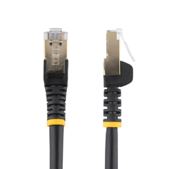 Cable de 5m de Red Ethernet CAT6a Negro RJ45 STP