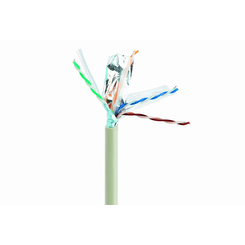 CABLE RED GEMBIRD FTP CAT6 BLINDADO AWG24 BOBINA 305M  GRIS