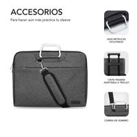 Miniatura 7 de MALETIN PORTATIL SUBBLIM BISINESS 13.4-14" SLEEVE GREY