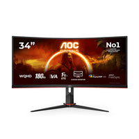 Miniatura 1 de 34 VA 3440X1440 21:9 180HZ CU34G2XP 2HDMI 2DP 4USB/1USBC HA