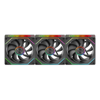 Miniatura 1 de KIT 3xVENTILADOR INTERNO ARG MARS GAMING MF-LINKFINITY KIT BLACK MODULARES PWM 120mm