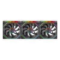 Miniatura 2 de KIT 3xVENTILADOR INTERNO ARG MARS GAMING MF-LINKFINITY KIT BLACK MODULARES PWM 120mm