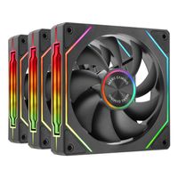 Miniatura 3 de KIT 3xVENTILADOR INTERNO ARG MARS GAMING MF-LINKFINITY KIT BLACK MODULARES PWM 120mm