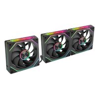 Miniatura 4 de KIT 3xVENTILADOR INTERNO ARG MARS GAMING MF-LINKFINITY KIT BLACK MODULARES PWM 120mm