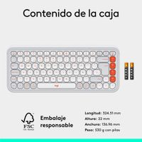 Miniatura 11 de POP ICON KEYS KBD OFF WHITE ES