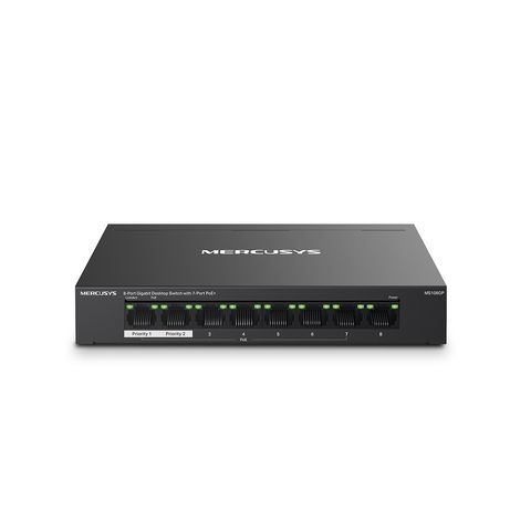 SWITCH POE+ NO GESTIONABLE MERCUSYS MS108GP 8P 10/100/1000 7P POE+ 65W ETHERNET MINI DESKTOP - Imagen 2 de 4 SWITCH POE+ NO GESTIONABLE MERCUSYS MS108GP 8P 10/100/1000 7P POE+ 65W ETHERNET MINI DESKTOP - Imagen 2 de 4
