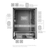 Miniatura 17 de Caja MARS GAMING  MCT800W  Blanco