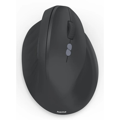 MOUSE HAMA WIRELESS EWM-500R ERGONOMIC 2.4 GHz NANO-USB 7 BOTONES 1800 DPI NEGRO