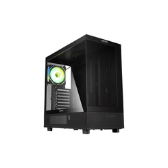 Caja ABYSM  Caja ATX Danube SAVA H400 Negro RGB Negro, Blanco