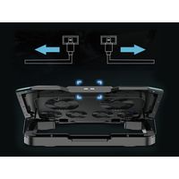 Miniatura 6 de BASE DE REFRIGERACION PARA PORTATILES GAMING CONCEPTRONIC  HASTA 17" 6 VENTILADORES LUZ RBG