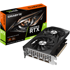 Tarjeta Gráfica GIGABYTEGeForce RTX 3050 GDDR6 8GB Black,Silver