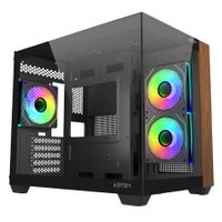 Miniatura 4 de Caja ABYSM  Caja M-ATX Danube Sava Nature 285C Black RGB Negro