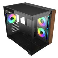 Miniatura 5 de Caja ABYSM  Caja M-ATX Danube Sava Nature 285C Black RGB Negro