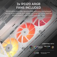 Miniatura 6 de Caja CORSAIR  Midi Tower 3200D RS ARGB PC Case RGB Blanco