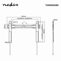 Miniatura 6 de SOPORTE PARA TV NEDIS TVWM5050BK