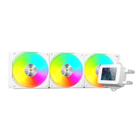 Miniatura 1 de SISTEMA DE REFRIGERACION LIQUIDA MARS GAMING MLVISION360W BLANCO 3x120mm ARGB TPD 500W PANTALLA LCD