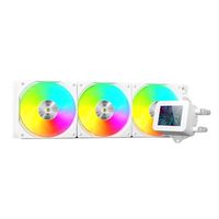Miniatura 2 de SISTEMA DE REFRIGERACION LIQUIDA MARS GAMING MLVISION360W BLANCO 3x120mm ARGB TPD 500W PANTALLA LCD