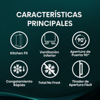 Miniatura 3 de CONGELADOR VERTICAL HISENSE FT3K310SEWE1 NOFROST E ALTO 185 CM 312 LITROS BLANCO