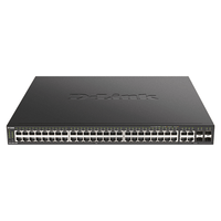 Miniatura 1 de SWITCH GESTIONABLE D-LINK L2/L3 DGS-2000-52MP 48P GIGA POE (370W) + 4P COMBO SFP