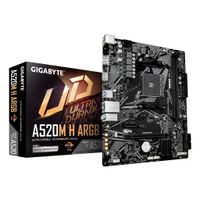 Miniatura 2 de Placa AMD  GIGABYTE A520M H ARGB Placa Base – Compatible con CPUs AMD Ryzen Serie 5000, hasta 5100 MHz DDR4 (OC), M.2 PCIe 3.0 x4, LAN 1 GbE, USB
