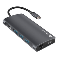 Miniatura 1 de HUB USB-C  8 IN 1 NATEC FOWLER 2 3X USB 3.0 HUB HDMI 4K USB-C