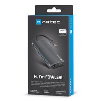 Miniatura 3 de HUB USB-C  8 IN 1 NATEC FOWLER 2 3X USB 3.0 HUB HDMI 4K USB-C