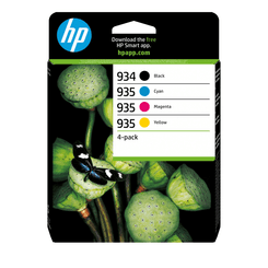 HP 934 BLACK / 935 CMY INK CARTRIDGE 4-PA CK