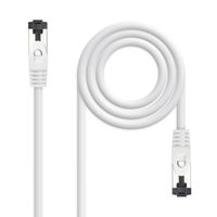 Miniatura 2 de NANOCABLE CABLE RED CAT.8.1 2GHZ LSZH SSTP AWG26 BLANCO 0.5M