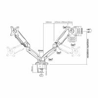 Miniatura 5 de SOPORTE TV/MON AISENS DT27TSR-045 13P-27P DUAL MESA NEGRO DT27TSR-045