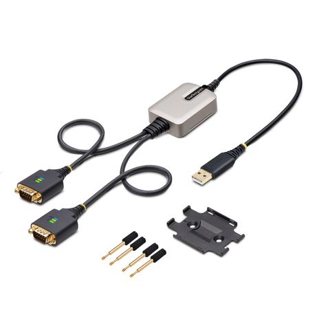 Adaptador Serie USB a Serie de 2 Puertos de 60cm FTDI RS232 - Imagen 9 de 9 Adaptador Serie USB a Serie de 2 Puertos de 60cm FTDI RS232 - Imagen 9 de 9