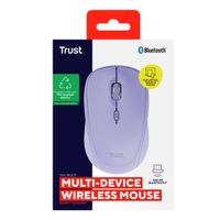 Miniatura 7 de MOUSE TRUST WIRELESS Y BLUETOOTH YVI+ LILA 1600DPI AJUSTABLE 3 BOTONES 3 DISPOSITIVOS