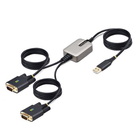 Adaptador Serie USB a Serie de 2 Puertos de 4m FTDI RS232 - Imagen 2 de 10 Adaptador Serie USB a Serie de 2 Puertos de 4m FTDI RS232 - Imagen 2 de 10