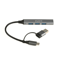 Miniatura 1 de EWENT HUB USB-A-C 5Gbps 3puertos 3.1 USB A alum