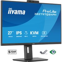 Miniatura 2 de MONITOR IIYAMA 27" CON CAMARA INTEGRADA DE 5 MP COMPATIBLE CON WINDOWS HELLO, MICROFONO, DOCK USB-C, LAN, CONMUTADOR KVM Y SOPORTE AJUSTABLE EN A