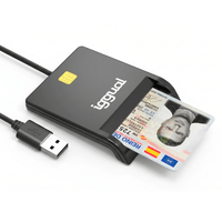 Miniatura 1 de iggual Lector tarjetas ID DNI SIP USB 2.0 negro