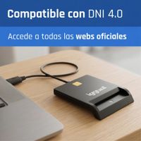 Miniatura 7 de iggual Lector tarjetas ID DNI SIP USB 2.0 negro