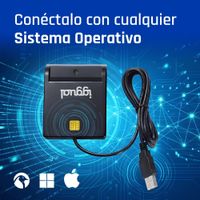 Miniatura 9 de iggual Lector tarjetas ID DNI SIP USB 2.0 negro
