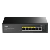 Miniatura 2 de SWITCH CUDY 6-PORT 10/100M POE+ SWITCH 60W