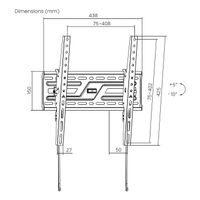 Miniatura 8 de AISENS Soporte eco inclinable para monitor TV 75kg de 32 75  Negro