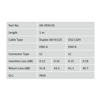 Miniatura 3 de Fiber Optic Patch Cord LC-PC to LC-PC Duplex, OS2, color amarillo, 1m