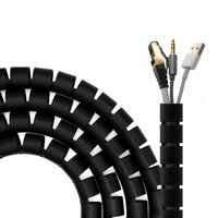 Miniatura 2 de AISENS Organizador De Cable En Espiral 25mm, Negro, 3.0 m