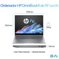 Miniatura 7 de PORTATIL HP OMNIBOOK X 14-fe0008ns Qualcomm Snapdragon X Elite X1E-78-100/16GB DDR5 /1TB SSD/14" TACTIL/ W11l