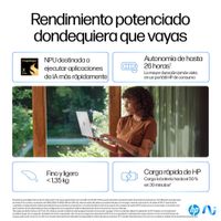 Miniatura 10 de PORTATIL HP OMNIBOOK X 14-fe0008ns Qualcomm Snapdragon X Elite X1E-78-100/16GB DDR5 /1TB SSD/14" TACTIL/ W11l