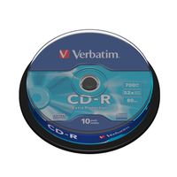 Miniatura 2 de TAMBOR 10 CD-R 700 VERBATIM ULTRAPROTECTION