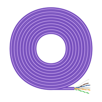 Miniatura 1 de AISENS Cable de Red RJ45 LSZH Cat 6 UTP Rigido AWG23 CCA  Aleacion   Violeta  100M