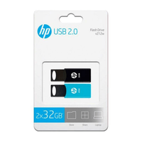 Miniatura 1 de PENDRIVE HP 32GB USB2.0 V212/TWIN NEGRO/AZUL PACK 2 UNIDADES