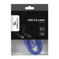 Miniatura 4 de Gembird Cable USB 3.0 Tipo A/M-A/H  2 Mts Azul