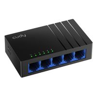 Miniatura 4 de SWITCH 5 PUERTOS 10/100/1000 CUDY GS105D NEGRO