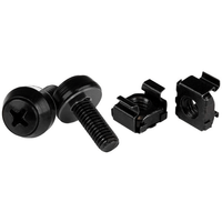 Miniatura 1 de M6 Screws+Cage Nuts - 50 Pack Black