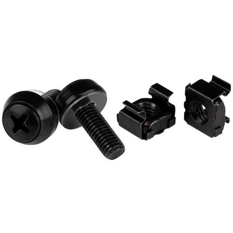 M6 Screws+Cage Nuts - 50 Pack Black - Imagen 2 de 2 M6 Screws+Cage Nuts - 50 Pack Black - Imagen 2 de 2